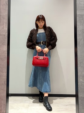 「armaniexchange」｜monaさん（レディース・168cm）の秋コーディネート