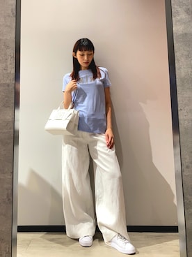 「ARMANI EXCHANGE（アルマーニエクスチェンジ）のアイテム」を使った、monaさん（レディース・167cm）の春コーディネート