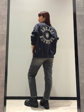 「ARMANIEXCHANGE」｜monaさん（レディース・168cm）の秋コーディネート
