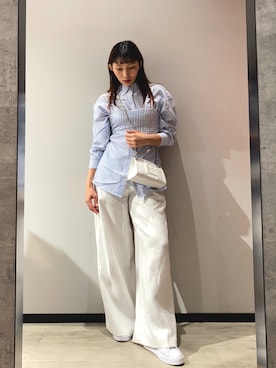 「ARMANI EXCHANGE（アルマーニエクスチェンジ）のアイテム」を使った、monaさん（レディース・167cm）の春コーディネート