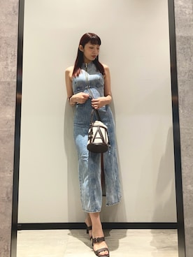 ARMANI EXCHANGEのアイテムを使った「デニムワンピース」の人気