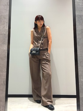 「ARMANIEXCHANGE」｜monaさん（レディース・168cm）の秋コーディネート