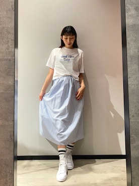 「ARMANI EXCHANGE（アルマーニエクスチェンジ）のアイテム」を使った、monaさん（レディース・167cm）の春コーディネート