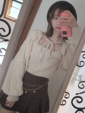 「NOMAE（ノーマエ）のアイテム」を使った、マオmaomoon0313さん（レディース・153cm）の冬コーディネート