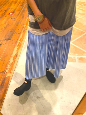 「in the groove（インザグルーヴ）のアイテム」を使った、tarumihoさん（レディース・162cm）の夏コーディネート