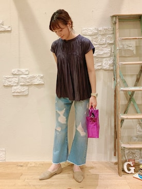 「in the groove（インザグルーヴ）のアイテム」を使った、tarumihoさん（レディース・162cm）の夏コーディネート