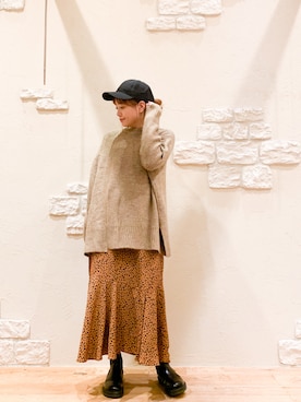 「in the groove（インザグルーヴ）のアイテム」を使った、tarumihoさん（レディース・162cm）の秋コーディネート