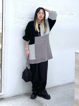 KID(キッド)さん（レディース・161cm）の冬コーディネート