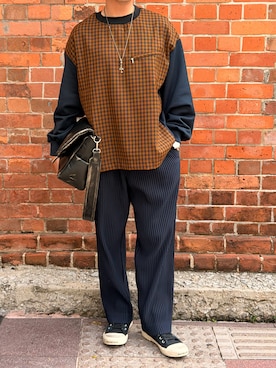 「CULLNI（クルニ）のアイテム」を使った、iyyiさん（メンズ・171cm）の冬コーディネート