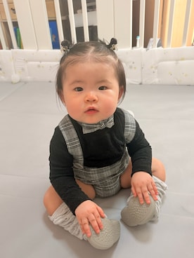 「アイテム（オールインワン・サロペット）」を使った、みっこさん（レディース・160cm）の秋コーディネート