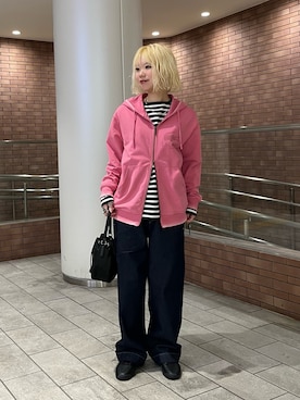 「LACOSTE（ラコステ）のアイテム」を使った、natsuさん（レディース・155cm）の春コーディネート