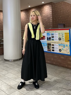 カーディガン/ボレロを使った「ノースリーブワンピース」の人気