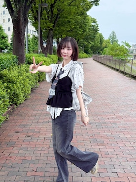 「SOLLON.（ソルロン）のアイテム」を使った、おんぷさん（レディース・156cm）の夏コーディネート