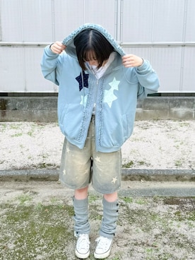 「CONVERSE ALL STAR（コンバースオールスター）のアイテム」を使った、おんぷさん（レディース・156cm）の秋コーディネート