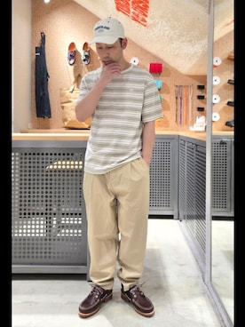 「Timberland（ティンバーランド）のアイテム」を使った、Toさん（メンズ・175cm）の夏コーディネート