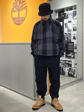 「Timberland（ティンバーランド）のアイテム」を使った、Toさん（メンズ・175cm）の夏コーディネート