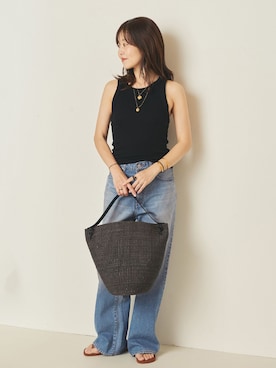 「plage（プラージュ）のアイテム（アクセサリー）」を使った、yoshieさん（レディース・166cm）の春コーディネート