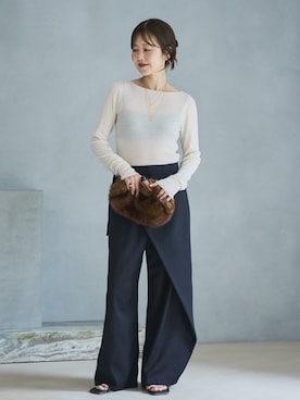 「plage（プラージュ）のアイテム（その他パンツ）」を使った、yoshieさん（レディース・166cm）の夏コーディネート