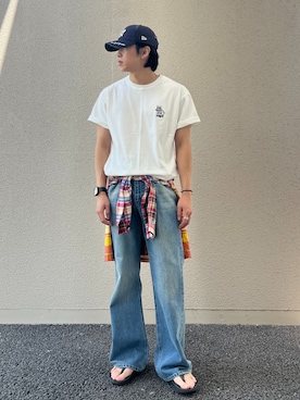 「B.C STOCK（ベーセーストック）のアイテム」を使った、Joさん（メンズ・174cm）の夏コーディネート