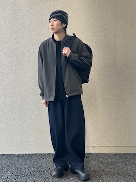 「BRIEFING（ブリーフィング）のアイテム（バッグ）」を使った、Joさん（メンズ・174cm）の冬コーディネート
