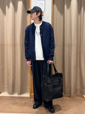 「BRIEFING（ブリーフィング）のアイテム（バッグ）」を使った、Joさん（メンズ・174cm）の冬コーディネート