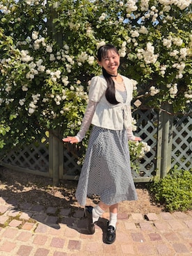 「Honeys（ハニーズ）のアイテム（ワンピース）」を使った、disneysnow2さん（レディース・158cm）の春コーディネート