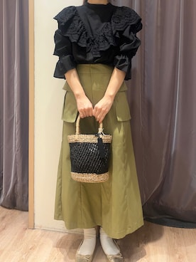 「Te chichi CLASSIC（テチチクラシック）のアイテム（バッグ）」を使った、yoriさん（レディース・155cm）の春コーディネート