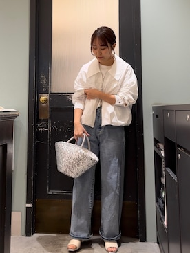 「Te chichi（テチチ）のアイテム（ブルゾン）」を使った、yoriさん（レディース・155cm）の春コーディネート