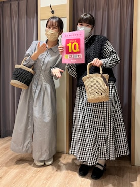 「テチチ(Te chichi)」｜「アイテム（シャツワンピース）」を使った、yoriさん（レディース・155cm）の春コーディネート