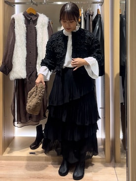 「Te chichi（テチチ）のアイテム（ブルゾン）」を使った、yoriさん（レディース・156cm）の秋コーディネート