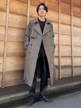 「stein（シュタイン）のアイテム」を使った、taiseiさん（メンズ・174cm）の春コーディネート