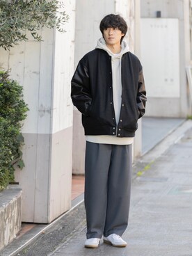 「SENSE OF PLACE by URBAN RESEARCH（センスオブプレイスバイアーバンリサーチ）のアイテム（スタジャン）」を使った、taiseiさん（メンズ・174cm）の秋コーディネート