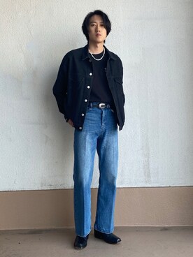 「HEYUMM」｜「アイテム（デニムジャケット）」を使った、taiseiさん（メンズ・174cm）の春コーディネート