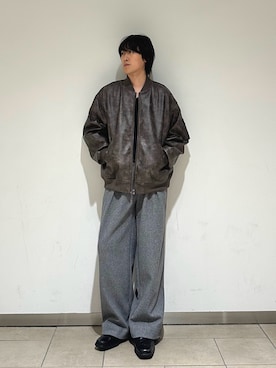 「SENSE OF PLACE by URBAN RESEARCH（センスオブプレイスバイアーバンリサーチ）のアイテム（MA-1）」を使った、taiseiさん（メンズ・175cm）の秋コーディネート