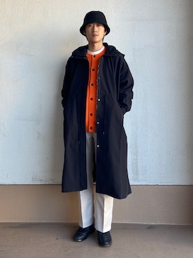 「Uiscel（ユイセル）のアイテム（モッズコート）」を使った、taiseiさん（メンズ・174cm）の冬コーディネート