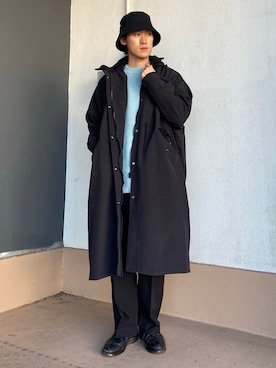 「Uiscel（ユイセル）のアイテム（モッズコート）」を使った、taiseiさん（メンズ・174cm）の冬コーディネート