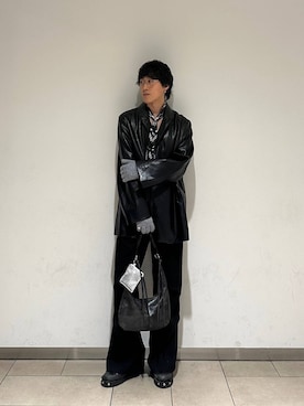 「アイテム（ポーチ）」を使った、taiseiさん（メンズ・175cm）の秋コーディネート