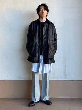 「アイテム（カバーオール）」を使った、taiseiさん（メンズ・174cm）の冬コーディネート