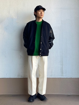 「SENSE OF PLACE by URBAN RESEARCH（センスオブプレイスバイアーバンリサーチ）のアイテム（スタジャン）」を使った、taiseiさん（メンズ・174cm）の冬コーディネート