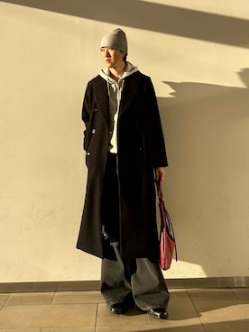 「アイテム（チェスターコート）」を使った、taiseiさん（メンズ・175cm）の秋コーディネート