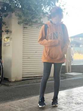 「Ameri（アメリ）のアイテム（スニーカー）」を使った、いく☆さん（レディース・153cm）の秋コーディネート