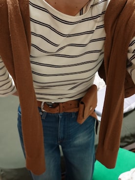 「H&M（エイチ・アンド・エム）のアイテム（デニムパンツ）」を使った、こにさん（レディース・162cm）の秋コーディネート