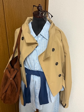 「H&M（エイチ・アンド・エム）のアイテム（トップス）」を使った、こにさん（レディース・162cm）の春コーディネート