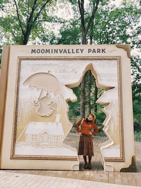 「VINTAGE（ヴィンテージ）のアイテム（ワンピース）」を使った、momoさん（レディース・160cm）の冬コーディネート