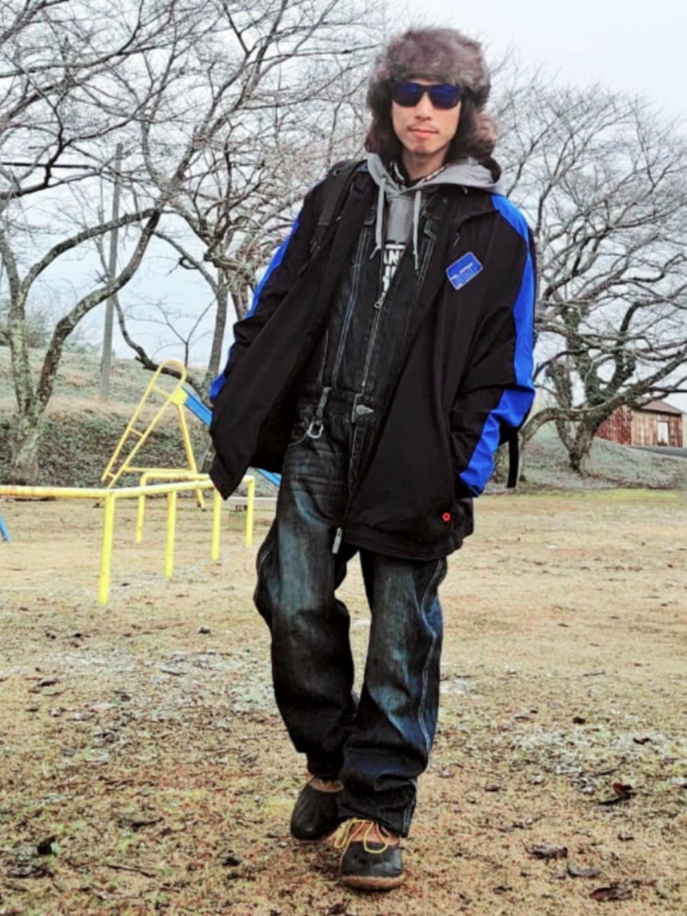 バンソンオーバーオールツナギオールインワン黒ブラックスカル Vanson