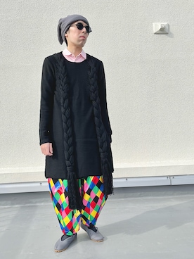「コムデギャルソンオムプリュス」｜「アイテム（トップス）」を使った、つっちーさん（メンズ・164cm）の冬コーディネート