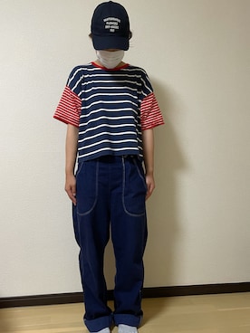 「キャップ女子」｜Ysmさん（レディース・157cm）の秋コーディネート