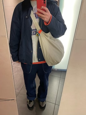 「バスクシャツ」｜「アイテム（ブルゾン）」を使った、Ysmさん（レディース・157cm）の冬コーディネート