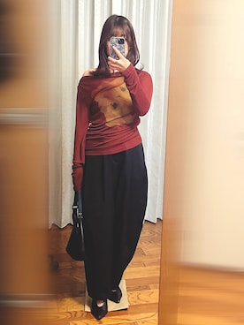 「VACANCY（ヴァカンシー）のアイテム」を使った、なちゃさん（レディース・158cm）の秋コーディネート