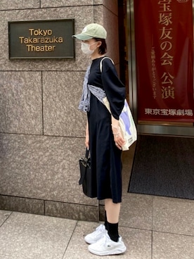 「GRAY（グライ）のアイテム」を使った、HoKuさん（レディース・166cm）の秋コーディネート